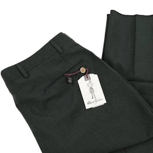 NEW $268 Robert Graham Russel Modern Fit Sharkskin Pants!  32  Very Dark Green - Picture 4 of 4